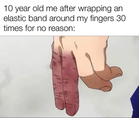 Elastic Band Finger Torture