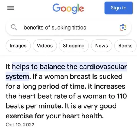 Benefits of Sucking Titties