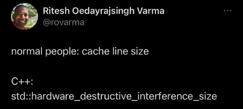 C++ Cache Line Size