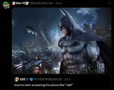 Answering the Phone Like Batman