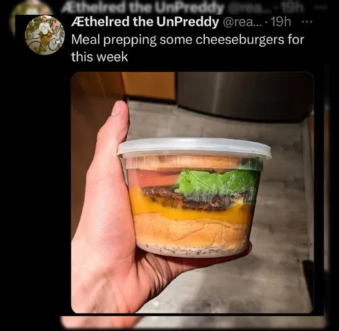 Frozen Cheeseburgers for the Week