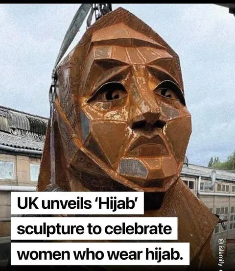 UK Hijab Sculpture Reveal