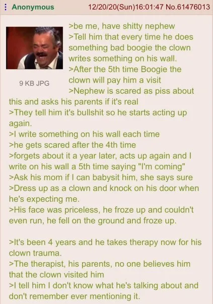 The Boogie the Clown Trauma