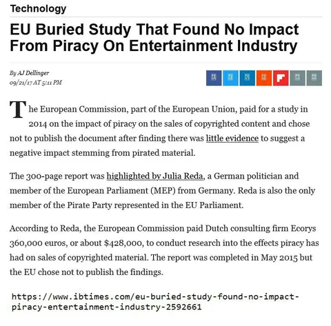EU Hides Piracy Study