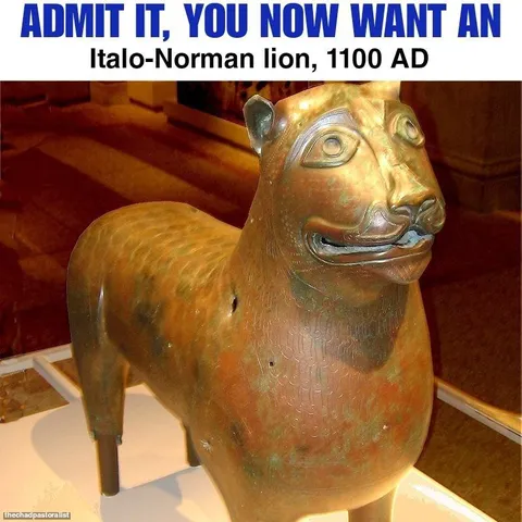 Admit It You Want an Italo-Norman Lion