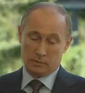 Путин скептически смотрит
