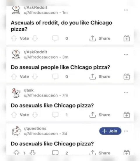 Asexuals Like Chicago Pizza
