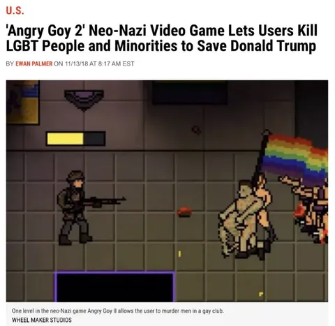 Angry Goy Neo-Nazi Game Headline