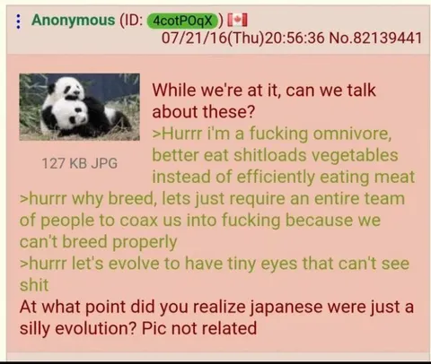 Panda Evolution Rant