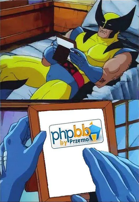Росомаха читает phbbo