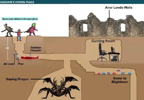 Saddam’s Hiding Place in Dark Souls