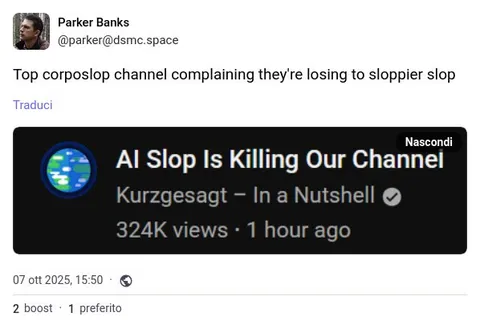AI Slop Channel Complains About Slop