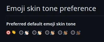 Emoji Skin Tone Preference