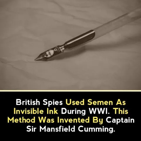 British Spies Used Semen As Invisible Ink