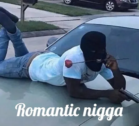 Romantic Nigga on a Car