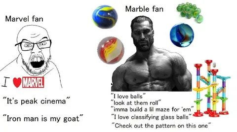 Marvel Fan vs Marble Fan