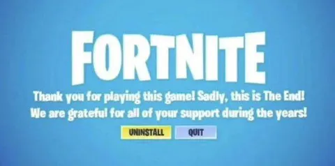 Fortnite Is Finally Over