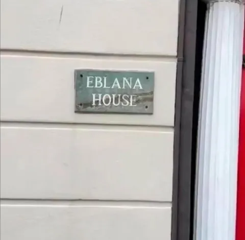 EBLANA HOUSE Sign