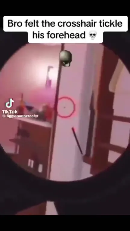Crosshair Tickle on the Forehead