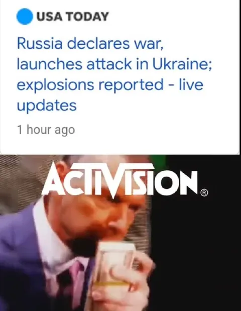 Activision Celebrates Ukraine War