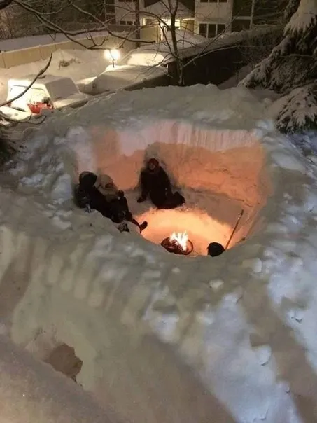 Зимний снеговой бункер