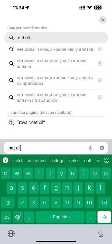 Когда ищешь дотнет на арабском