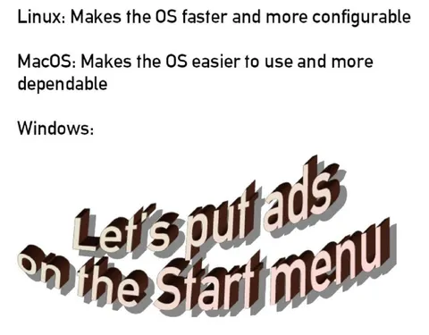 Windows Puts Ads in Start Menu