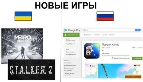 Новые игры Украины и России