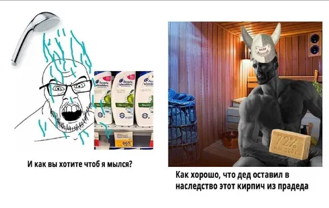 Дедовский кирпич вместо шампуня
