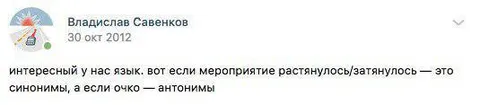 Интересный у нас язык