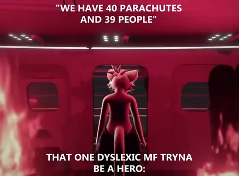Dyslexic Hero Misses the Parachute