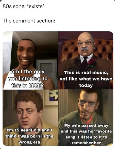 80s Song Comment Section