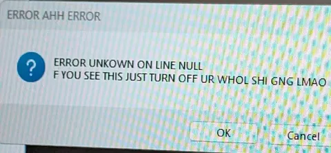 Error Ahh Error Dialog