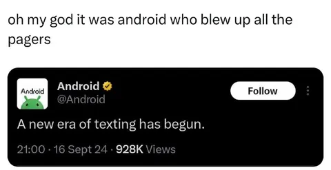 Android Blew Up the Pagers