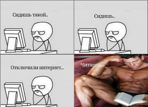 Отключили интернет — читаешь