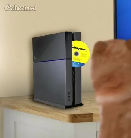 Cyberpunk Disc Destroys the PS4