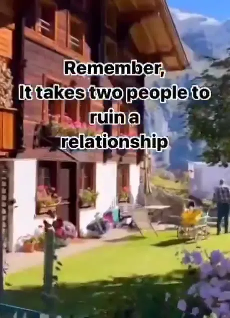 Two People Ruin a Relationship