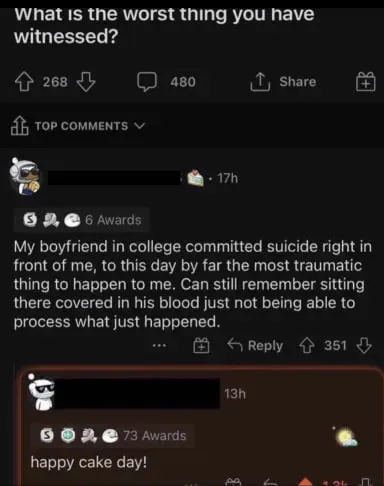 Worst Thing You Have Witnessed