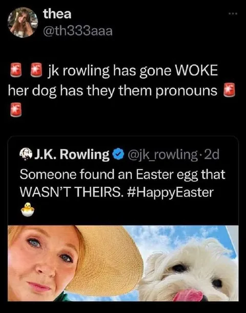 J.K. Rowling's Woke Dog