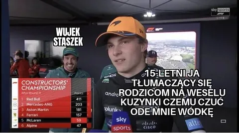 Piętnastolatek tłumaczy się z wódki