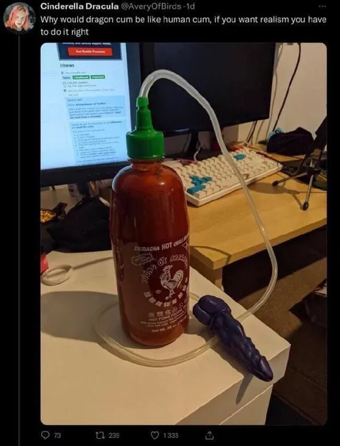 Sriracha Dragon Cum Contraption