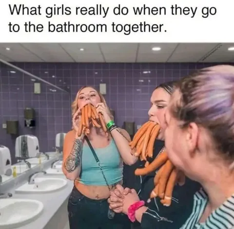 Girls Go to the Bathroom Together