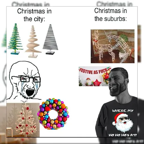 Christmas in the City vs Suburbs