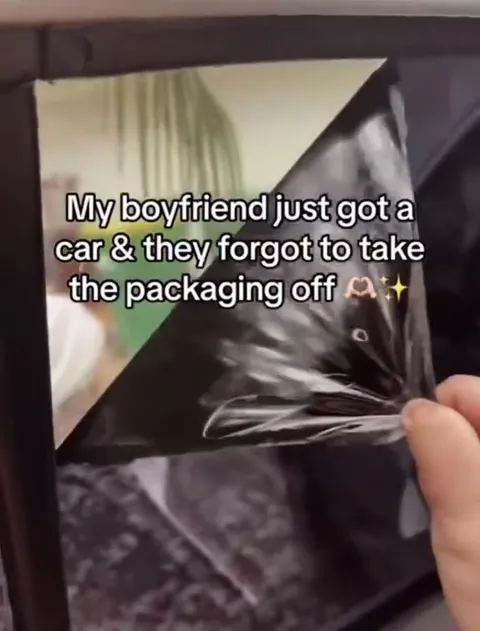 Car Still Has the Packaging On