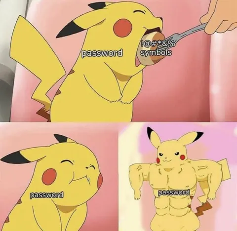 Pikachu Password Symbols