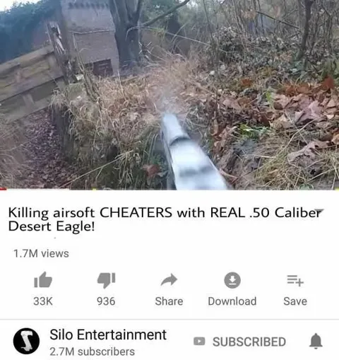 Killing Airsoft Cheaters with a Desert Eagle