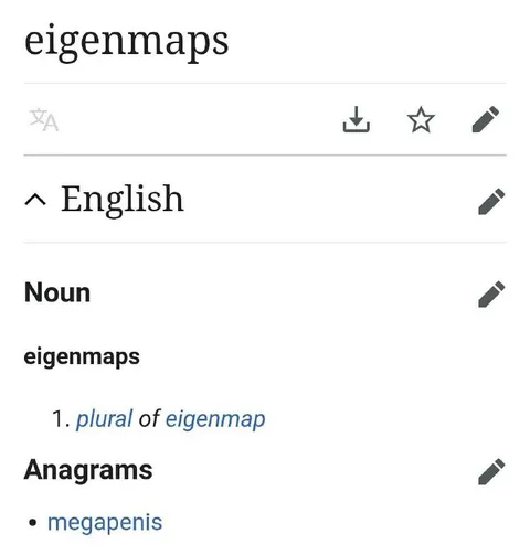 Eigenmaps Anagram Megapenis