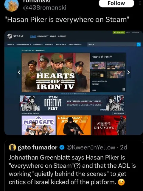 Hasan Piker Everywhere on Steam