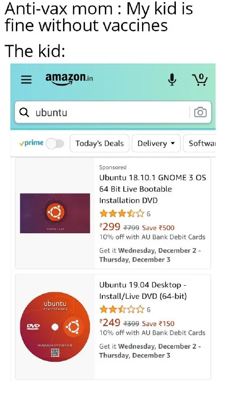 Anti-Vax Mom’s Ubuntu Kid
