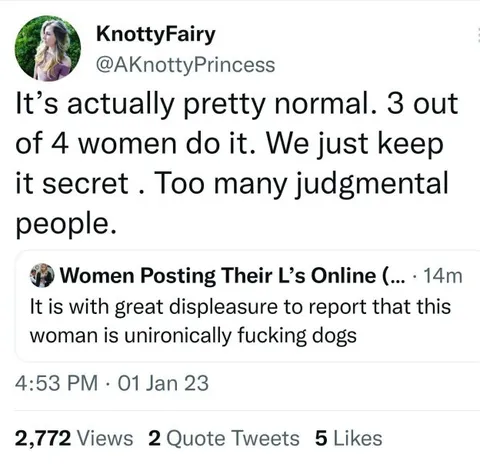 Three Out of Four Women Do It